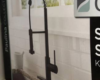 184 GlacierBayKitchenFaucetSpringNeckSingleHandleNIB