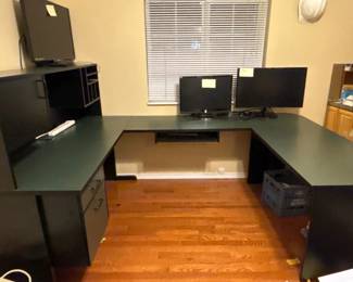 31 LargeLShapedCornerDeskWorkstationHomeOfficeDesk