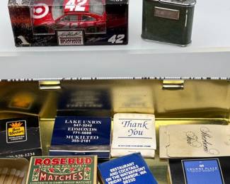 91 VintageMatchbookLotLighterTinDiecastCarBundle