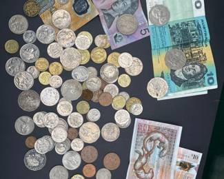 3 CoinCollectionMexicoAustraliaNewZealandNotesLot