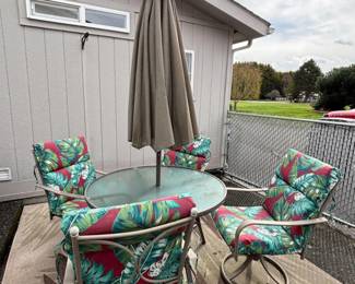 19 OutdoorPatioSetwCushionsUmbrellaRugComplete