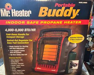 190 MrHeaterPortableBuddyIndoorSafePropaneHeaterwBox