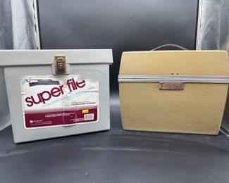 68 RetroFileStorageCasesSuperFileCarryCaseLot