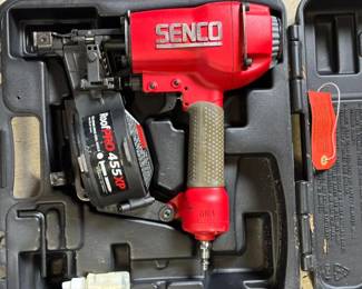 157 SENCORoofPro455XPRoofingNailerGunwCaseCoilNailer