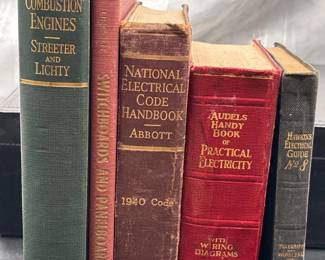 129 VintageElectricalMechanicalBooksCodeHandbookLot