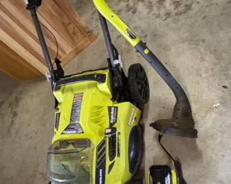 177 Ryobi40VLawnMower20BrushlessStringTrimmerKit