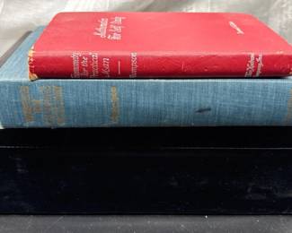 146 VintageWebsterDictionaryMathBookHardcoverDecorSet