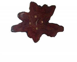 122 LiveEdgeWoodWallClockRusticOrganicStatementPiece