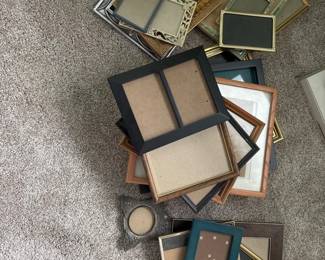 51 LargePictureFrameLotMixedSizesWoodMetalDecorBundle