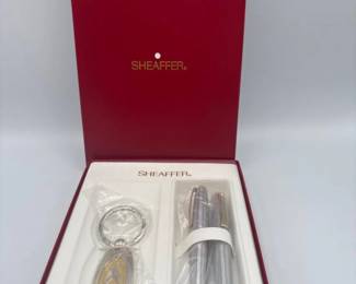 41 SheafferWhiteDotPenPencilSetwBoxVintageGiftSet