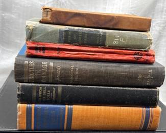 128 AntiqueBookLotLallaRookhPoetryPhilosophyVintage