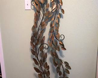 121 ModernMetalLeafWallArt59LargeStatementPiece