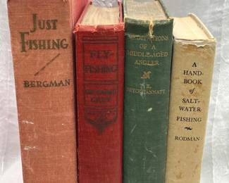 130 VintageFishingBooksLotFlyFishingSaltwaterAngler