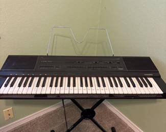 43 CasioCPS201KeyboardwStandVintageElectronicPiano