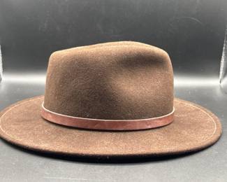 52 DorfmanPacificWoolFeltCowboyHatBrownWesternMedium