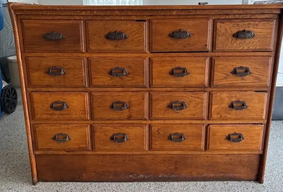 001 Antique Apothecary Cabinet