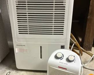 Frigidaire Dehumidifier  Small Electric Mainstays Fan Heater
