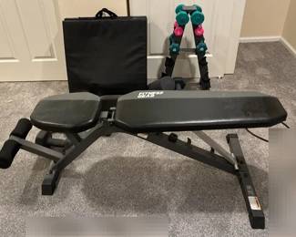 Workout Equipment, Bench, Mats, Free Weights  Stand