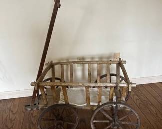 Antique Childs Wooden Wagon