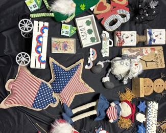 Seasonal Decor, Americana, Irish, Valentines, and Winter