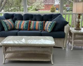 Lloyd Flanders Outdoor Patio Furniture Set with Cover