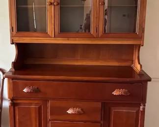 Carl Forslund Solid Cherry Hutch Two Pieces