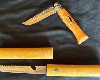 Japanese Floating Fish Knife and Opinel Folding Knife from France