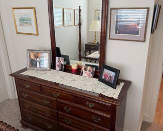 Dresser with mirror