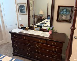Dresser with mirror