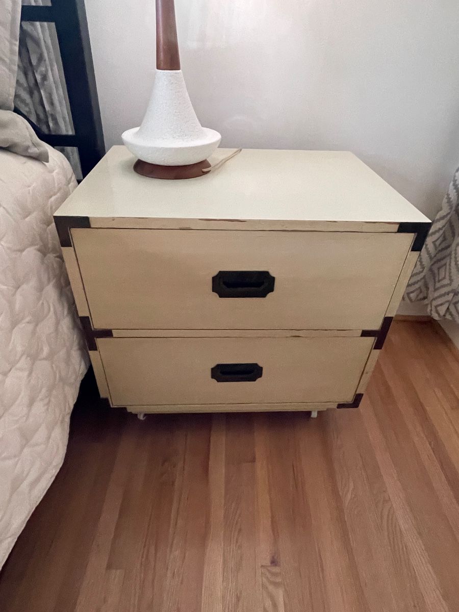 Pair of Dixie furniture campaigners dressers