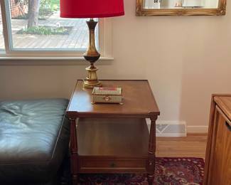 New shade on vintage brass lamp