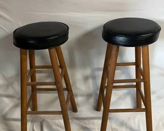 Black Upholstered Barstools