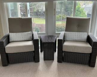 3 Piece BarcaLounger Sunbrella Patio Set