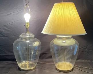 Two Glass Lamps