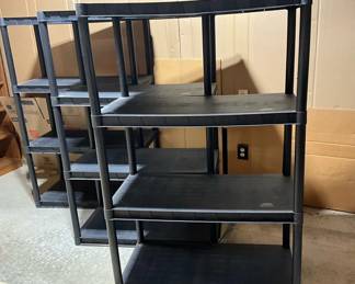 Three Plano Plastic Shelves