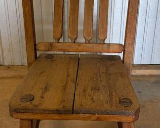 Many Antique Chairs Available like this “Prairie Style” Chair with Slats