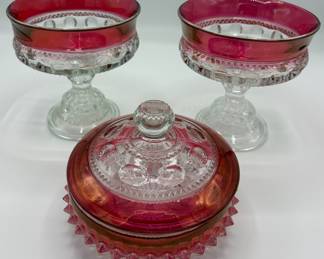 Vintage King Crown Ruby Glassware