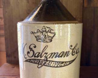 Antique 1Gal M. Salzman Co. Stoneware- 1905-1915