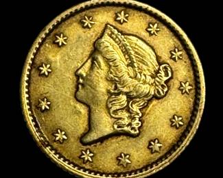 1853 $1 Gold Coin