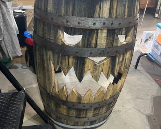 Custom made Halloween Barrel
