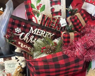 Christmas decor basket