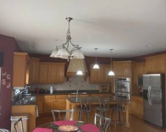 Kitchen table and barstools