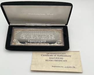 Half Pound Silver Bar