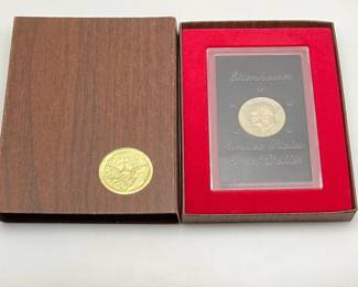 1974-S Proof "Brown Ike" Eisenhower Silver Dollar