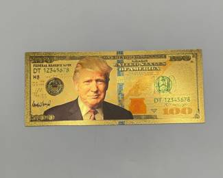 $100 Donald Trump 24K Gold Layered Note