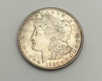 1921-D US Morgan Silver Dollar