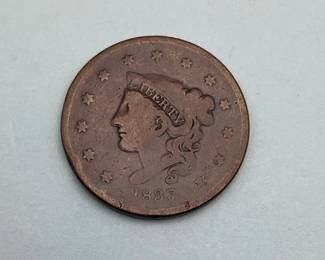 1837 Coronet Head Large Cent