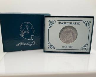 1982 George Washington Uncirculated Silver Half Dollar