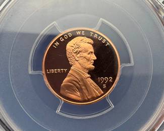 1992-S Proof Lincoln Cent PCGS PR69 DCAM