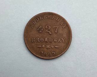 1863 Civil War Token
